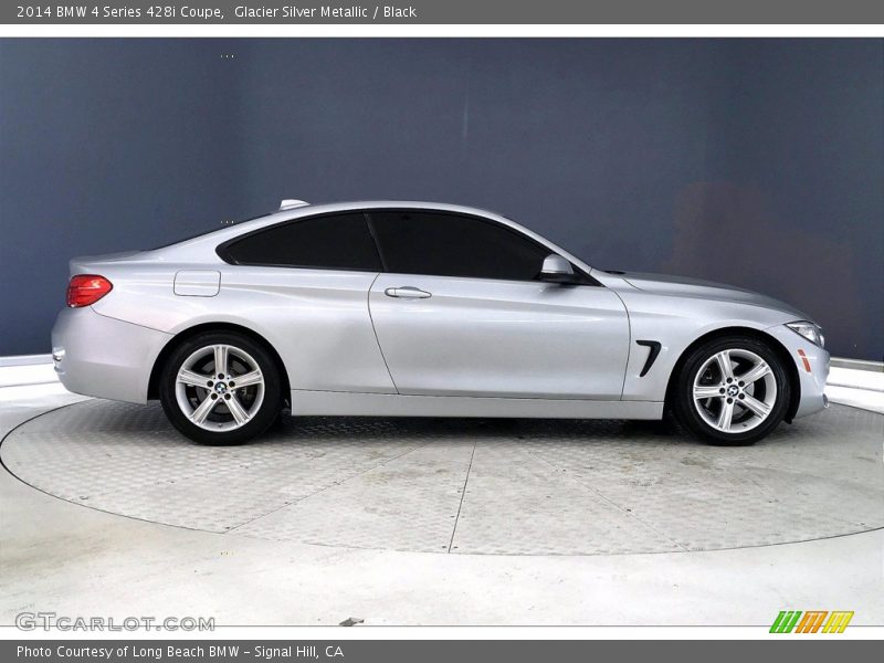 Glacier Silver Metallic / Black 2014 BMW 4 Series 428i Coupe