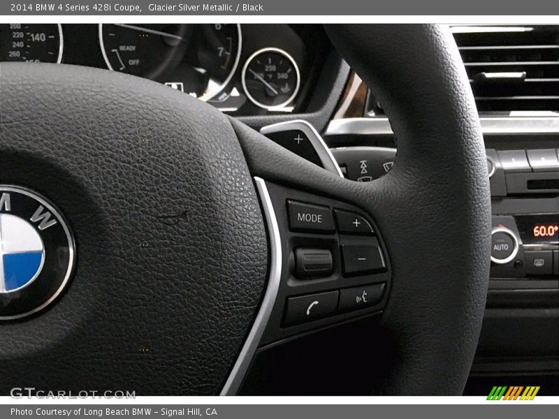 Glacier Silver Metallic / Black 2014 BMW 4 Series 428i Coupe