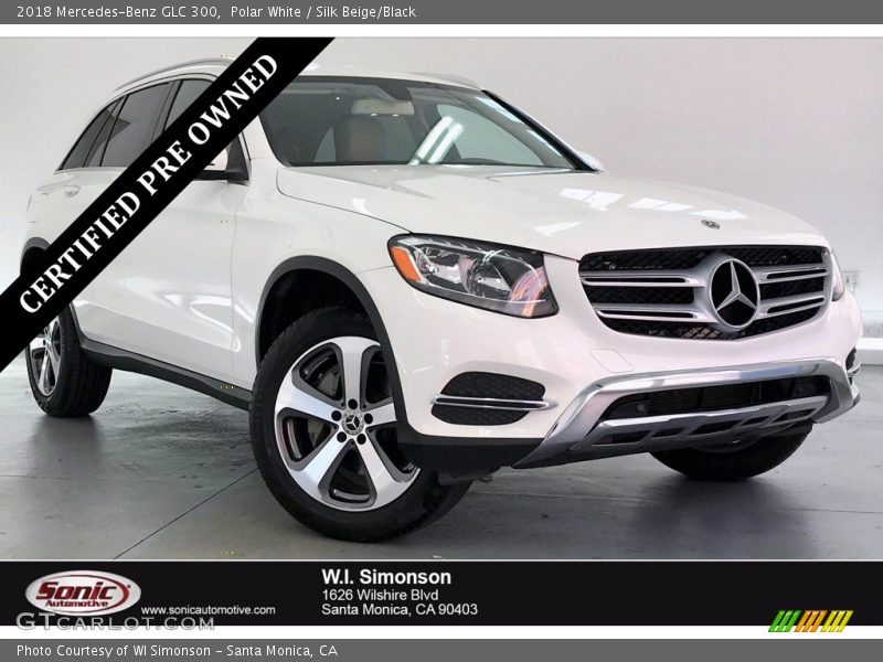 Polar White / Silk Beige/Black 2018 Mercedes-Benz GLC 300