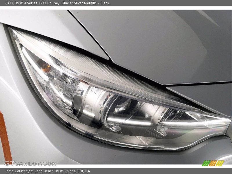 Glacier Silver Metallic / Black 2014 BMW 4 Series 428i Coupe