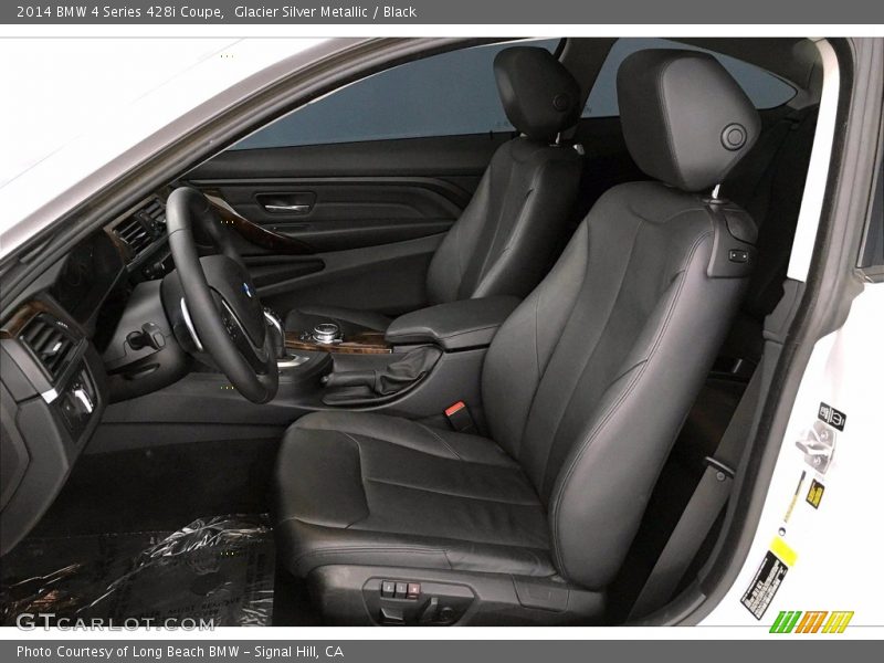 Glacier Silver Metallic / Black 2014 BMW 4 Series 428i Coupe