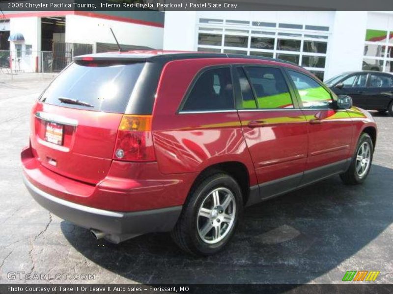 Inferno Red Crystal Pearlcoat / Pastel Slate Gray 2008 Chrysler Pacifica Touring