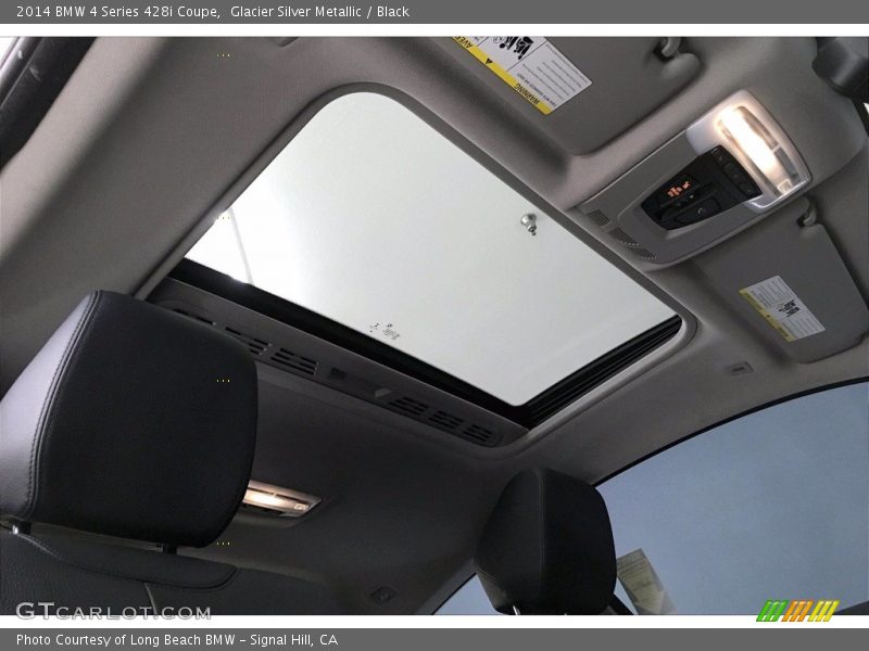 Glacier Silver Metallic / Black 2014 BMW 4 Series 428i Coupe