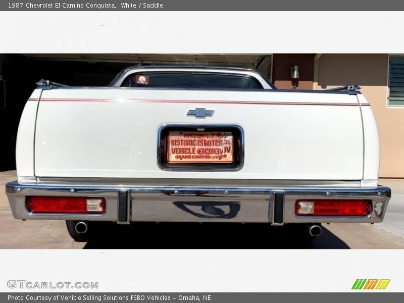 White / Saddle 1987 Chevrolet El Camino Conquista
