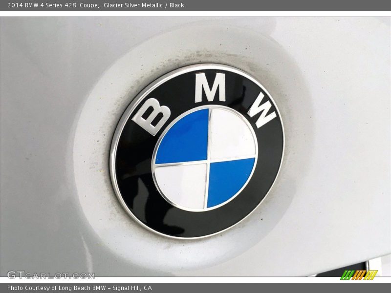 Glacier Silver Metallic / Black 2014 BMW 4 Series 428i Coupe
