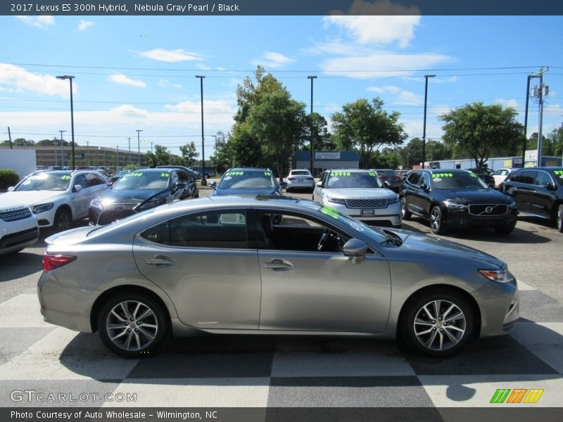 Nebula Gray Pearl / Black 2017 Lexus ES 300h Hybrid