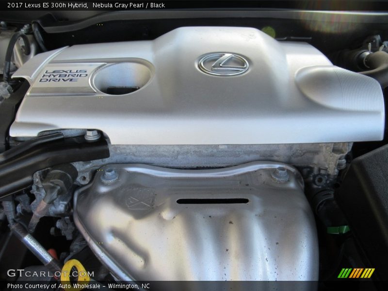 Nebula Gray Pearl / Black 2017 Lexus ES 300h Hybrid