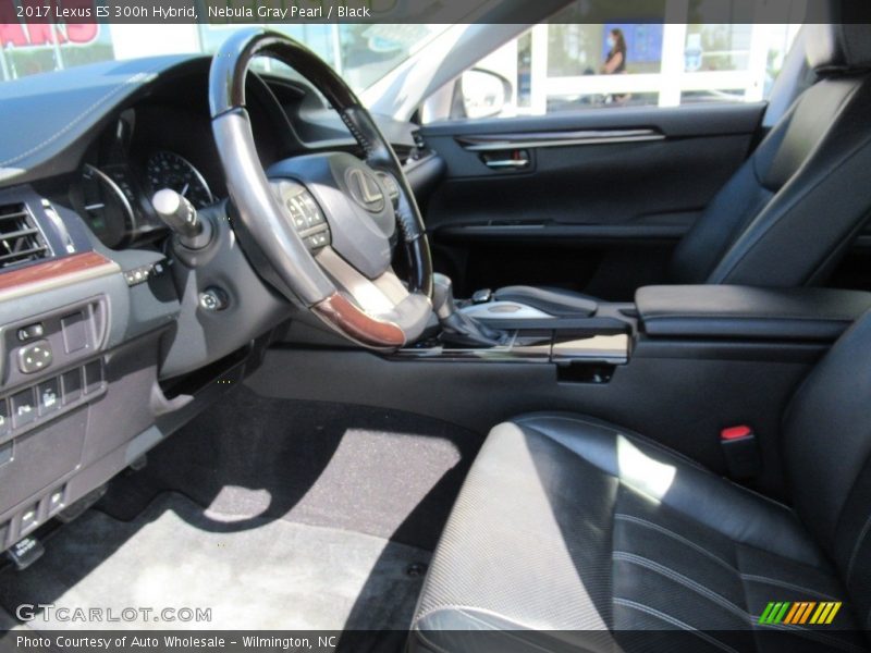 Nebula Gray Pearl / Black 2017 Lexus ES 300h Hybrid
