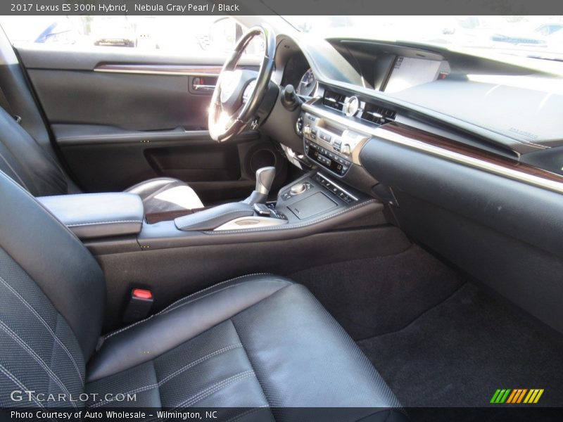 Nebula Gray Pearl / Black 2017 Lexus ES 300h Hybrid