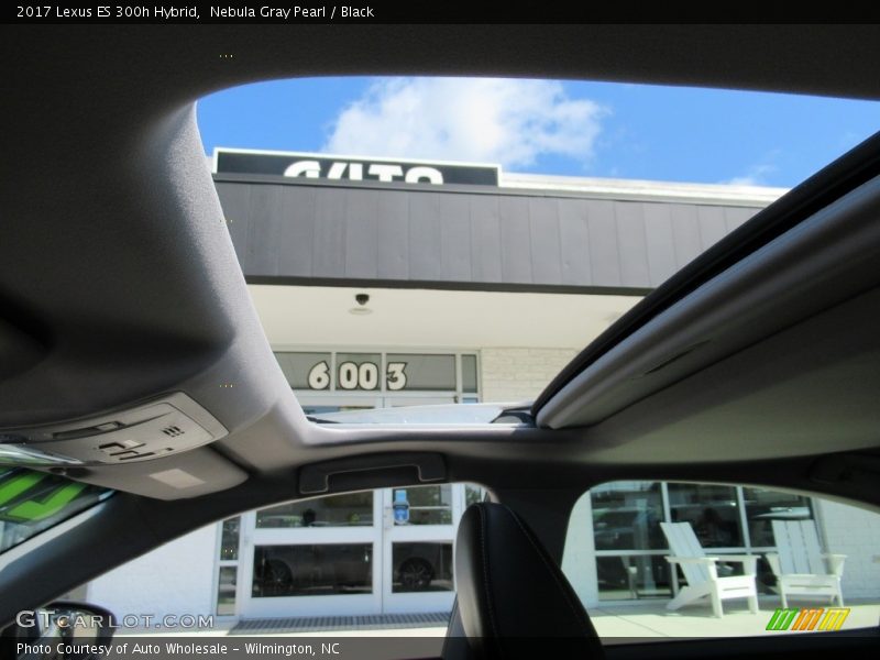 Nebula Gray Pearl / Black 2017 Lexus ES 300h Hybrid