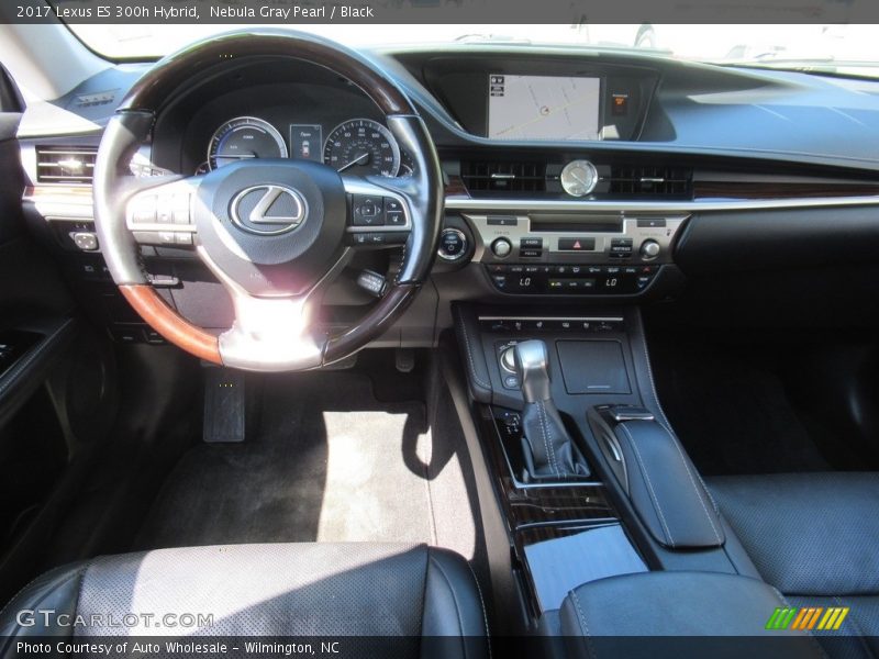 Nebula Gray Pearl / Black 2017 Lexus ES 300h Hybrid