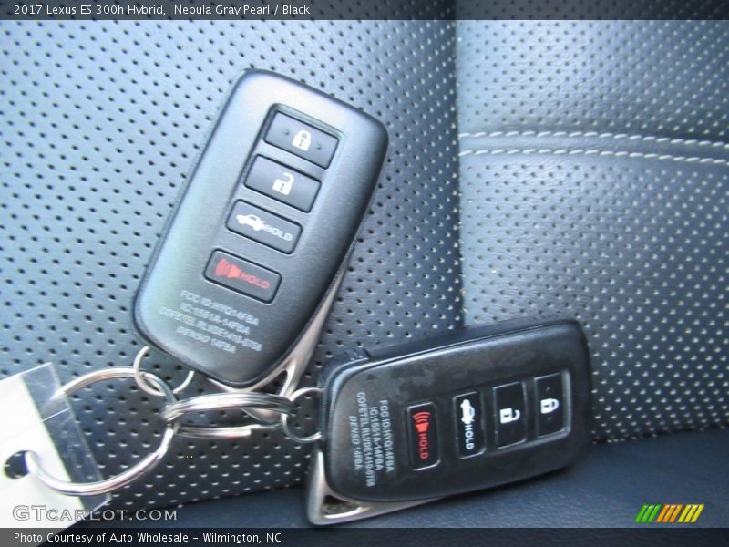 Nebula Gray Pearl / Black 2017 Lexus ES 300h Hybrid