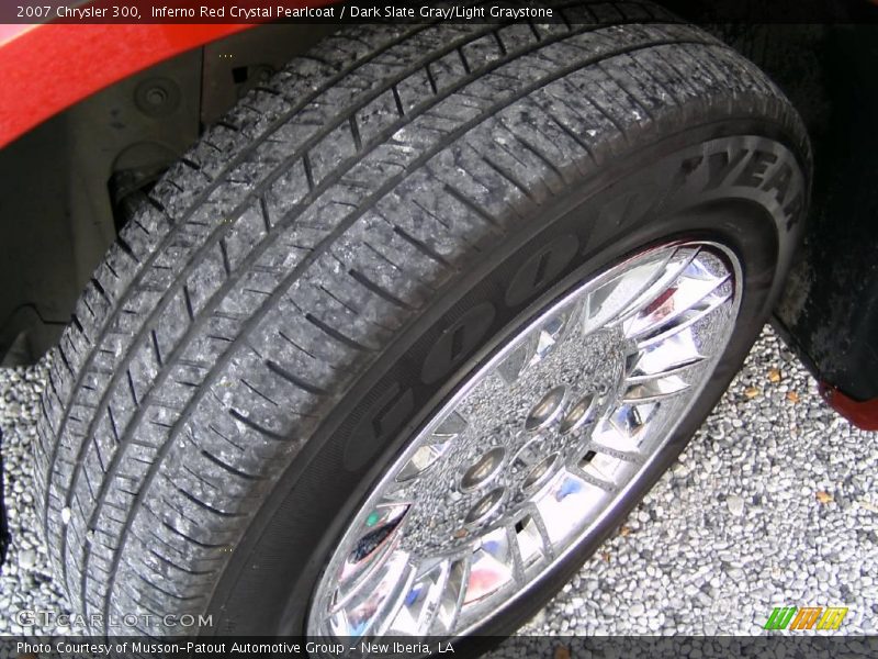 Inferno Red Crystal Pearlcoat / Dark Slate Gray/Light Graystone 2007 Chrysler 300
