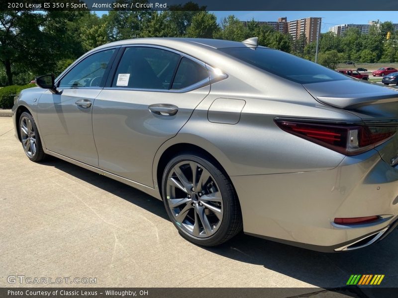 Atomic Silver / Circuit Red 2020 Lexus ES 350 F Sport