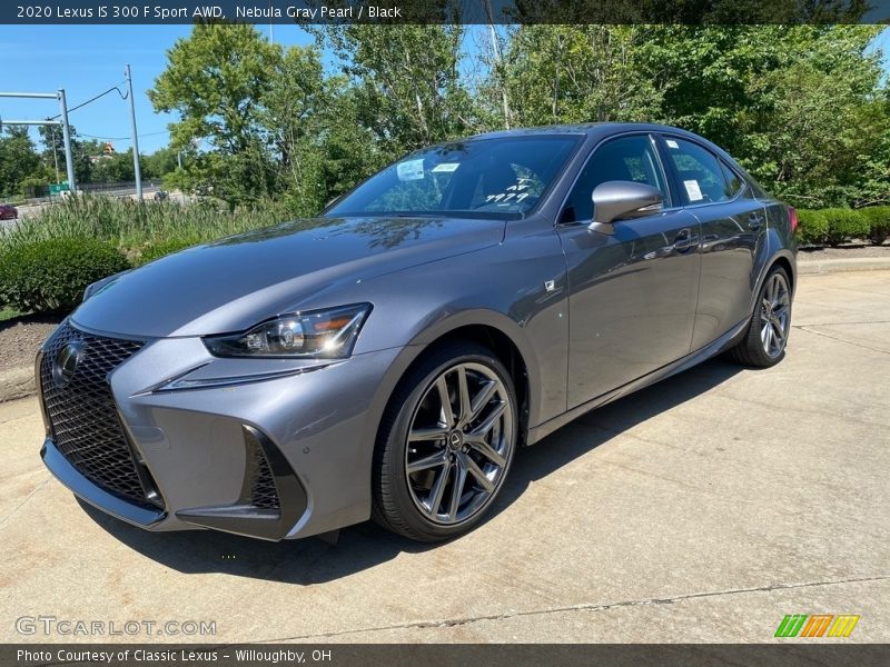 Nebula Gray Pearl / Black 2020 Lexus IS 300 F Sport AWD