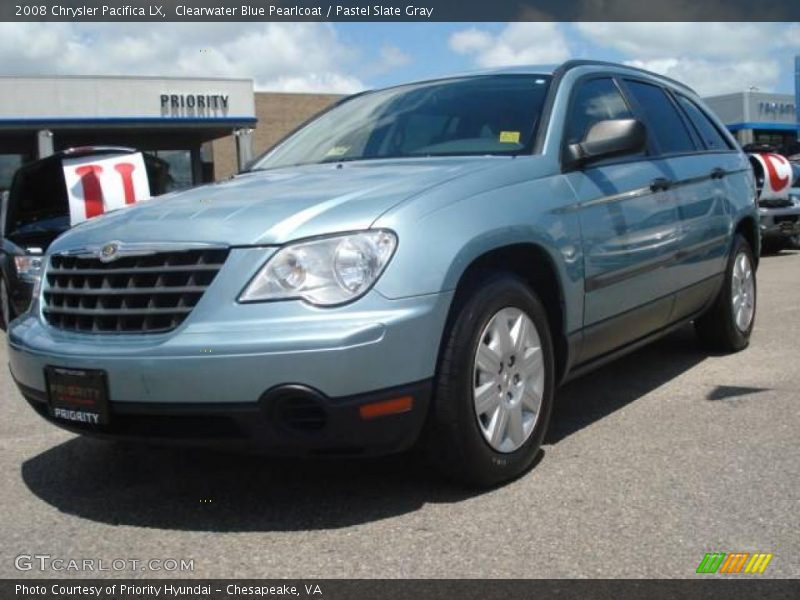 Clearwater Blue Pearlcoat / Pastel Slate Gray 2008 Chrysler Pacifica LX