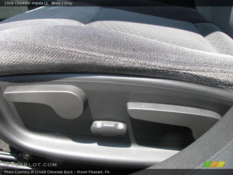 White / Gray 2008 Chevrolet Impala LS