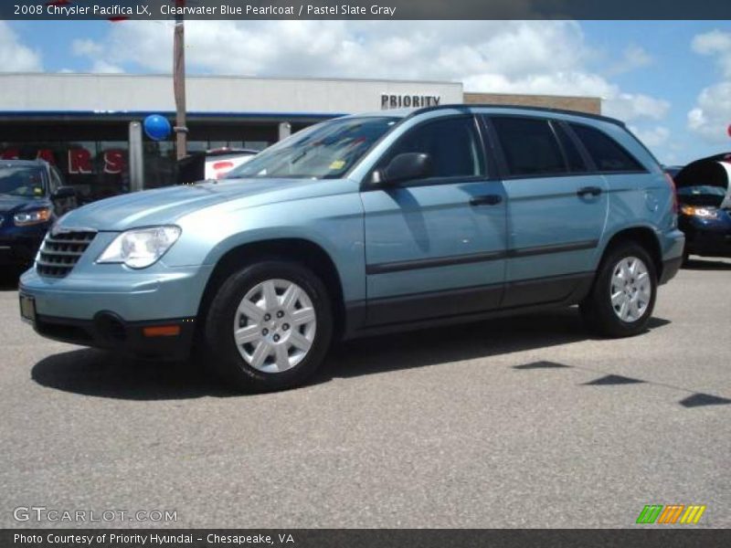 Clearwater Blue Pearlcoat / Pastel Slate Gray 2008 Chrysler Pacifica LX