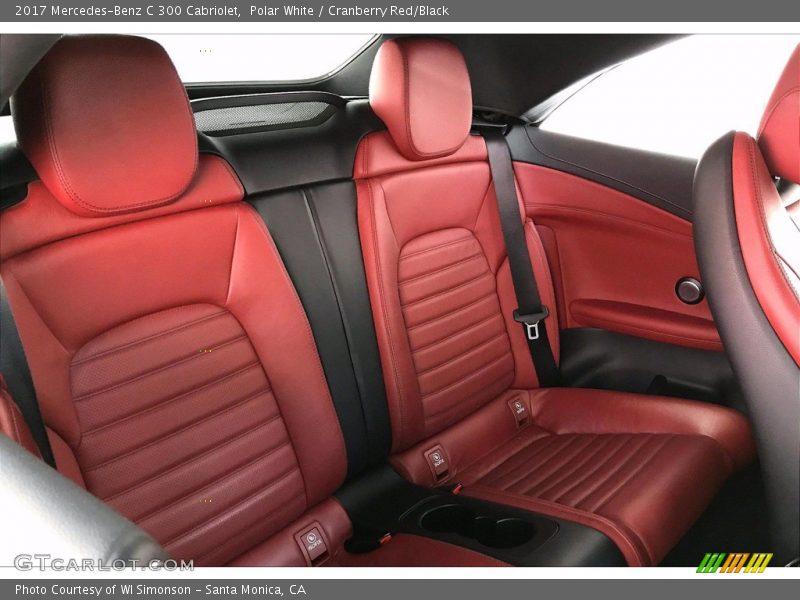 Polar White / Cranberry Red/Black 2017 Mercedes-Benz C 300 Cabriolet