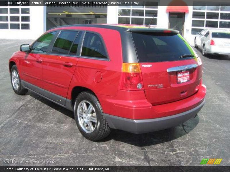 Inferno Red Crystal Pearlcoat / Pastel Slate Gray 2008 Chrysler Pacifica Touring