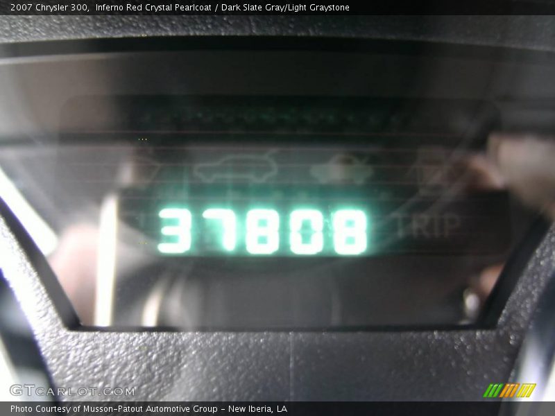 Inferno Red Crystal Pearlcoat / Dark Slate Gray/Light Graystone 2007 Chrysler 300