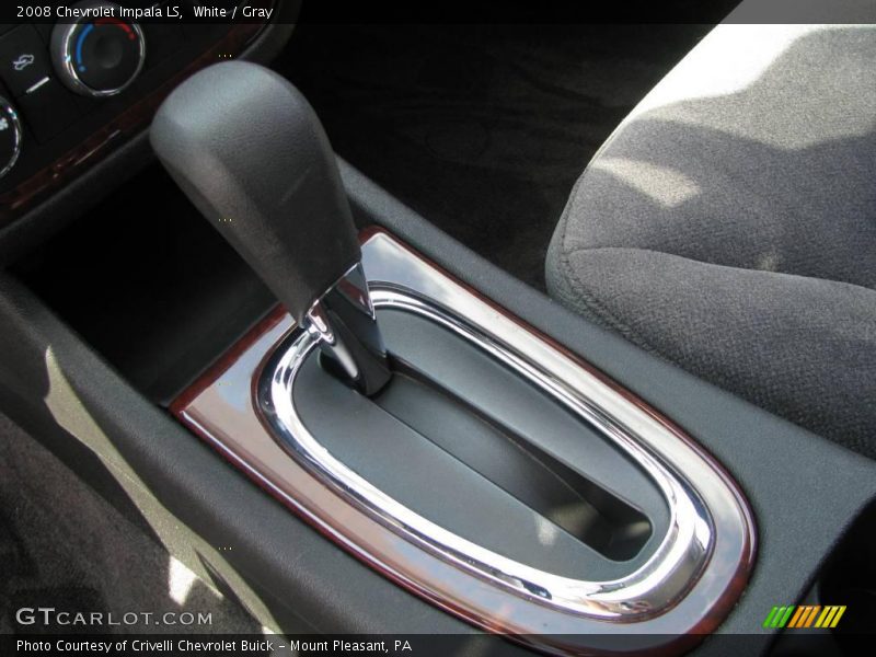 White / Gray 2008 Chevrolet Impala LS