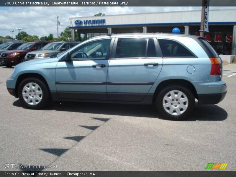 Clearwater Blue Pearlcoat / Pastel Slate Gray 2008 Chrysler Pacifica LX