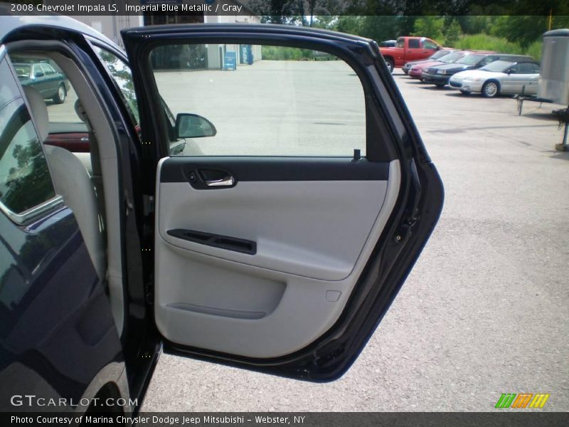 Imperial Blue Metallic / Gray 2008 Chevrolet Impala LS