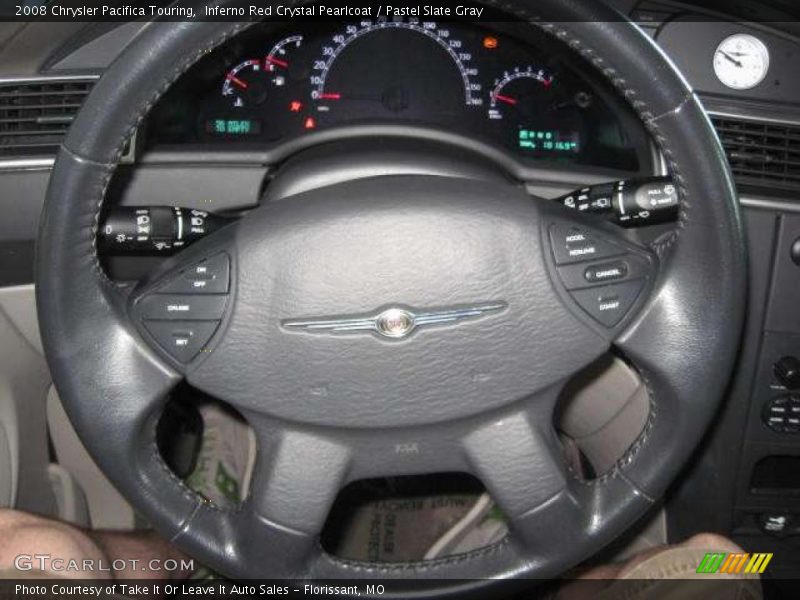 Inferno Red Crystal Pearlcoat / Pastel Slate Gray 2008 Chrysler Pacifica Touring