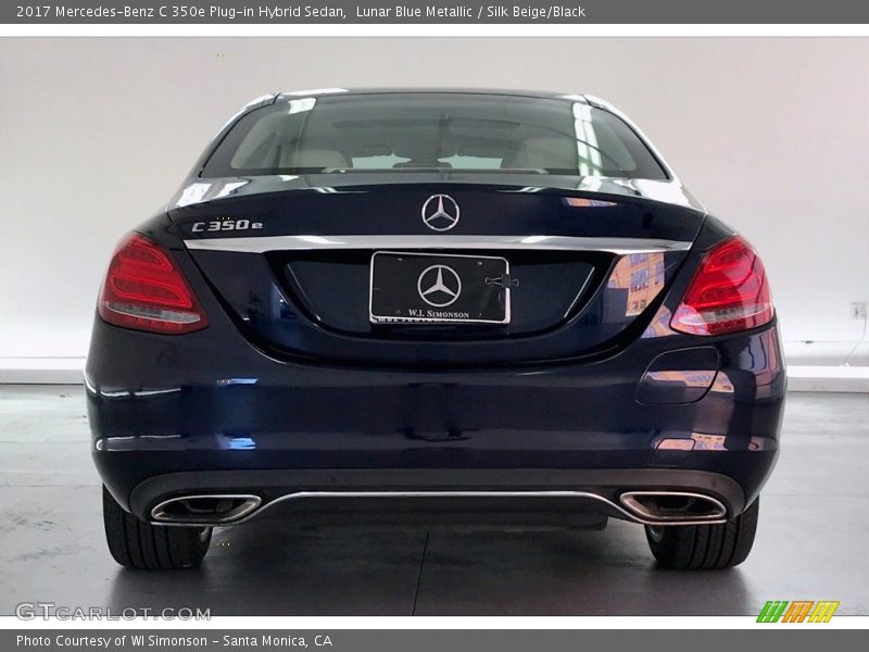 Lunar Blue Metallic / Silk Beige/Black 2017 Mercedes-Benz C 350e Plug-in Hybrid Sedan