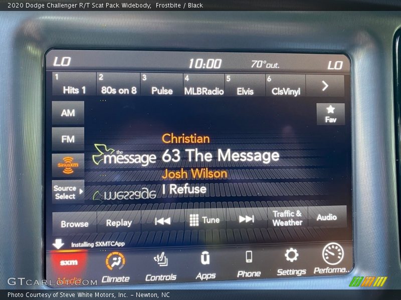 Frostbite / Black 2020 Dodge Challenger R/T Scat Pack Widebody