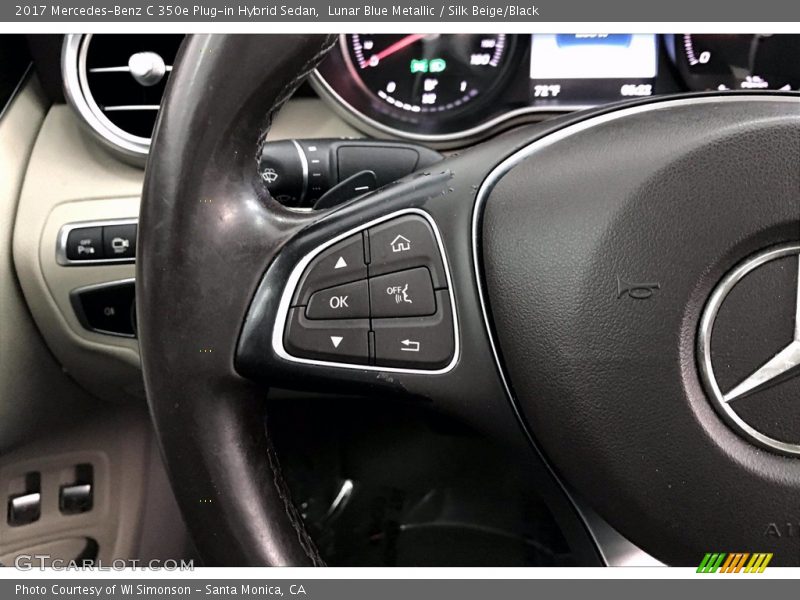 Lunar Blue Metallic / Silk Beige/Black 2017 Mercedes-Benz C 350e Plug-in Hybrid Sedan