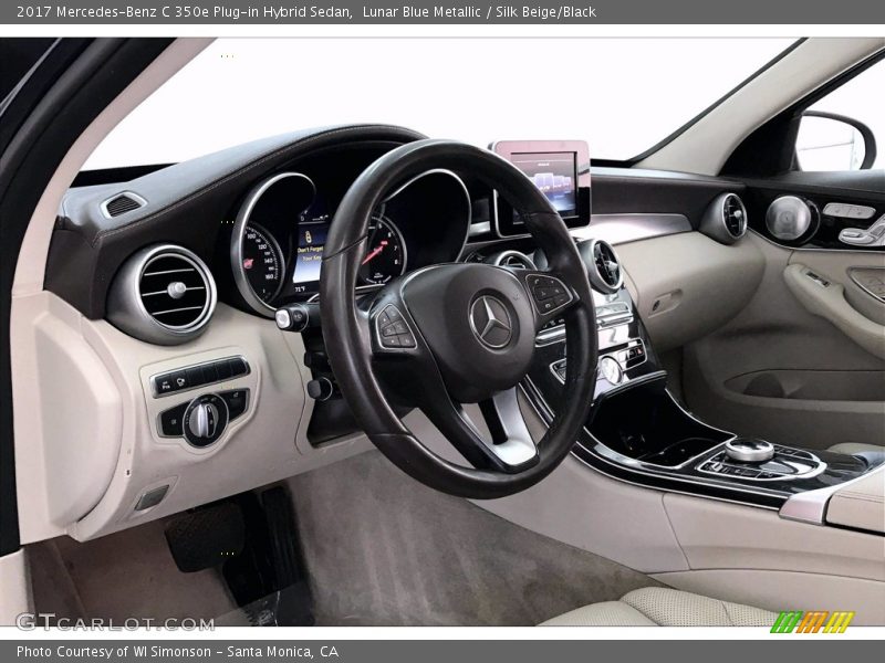 Lunar Blue Metallic / Silk Beige/Black 2017 Mercedes-Benz C 350e Plug-in Hybrid Sedan