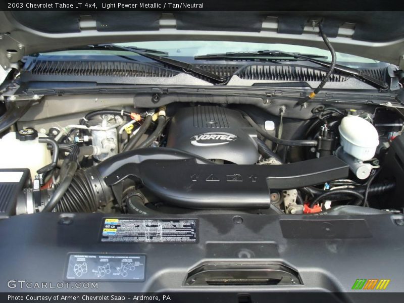 Light Pewter Metallic / Tan/Neutral 2003 Chevrolet Tahoe LT 4x4