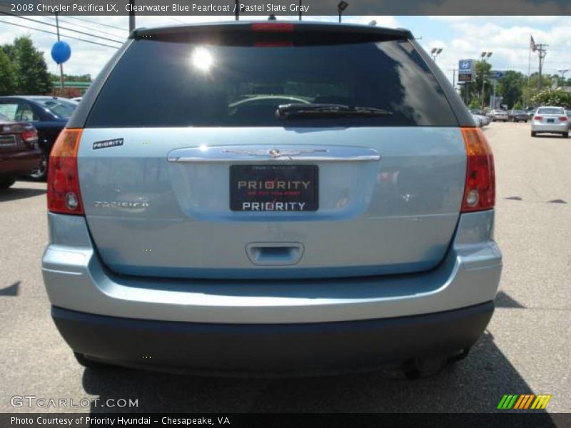 Clearwater Blue Pearlcoat / Pastel Slate Gray 2008 Chrysler Pacifica LX