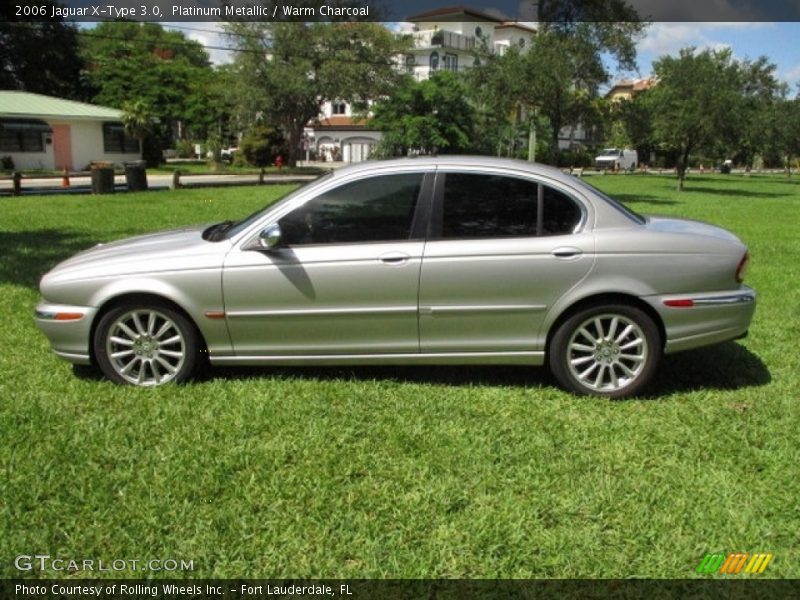 Platinum Metallic / Warm Charcoal 2006 Jaguar X-Type 3.0