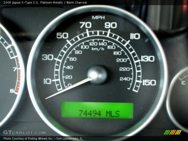 Platinum Metallic / Warm Charcoal 2006 Jaguar X-Type 3.0