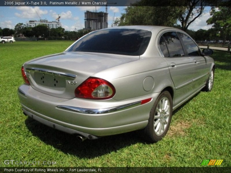Platinum Metallic / Warm Charcoal 2006 Jaguar X-Type 3.0