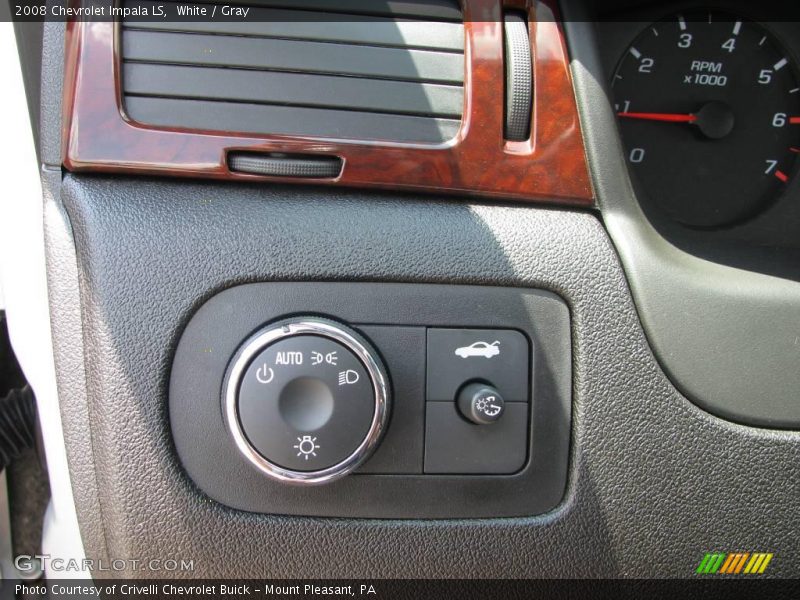 White / Gray 2008 Chevrolet Impala LS