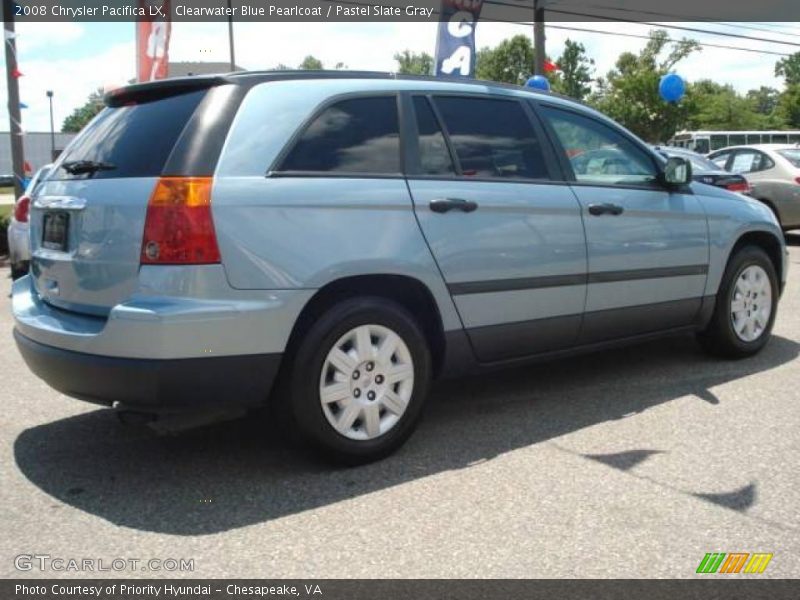 Clearwater Blue Pearlcoat / Pastel Slate Gray 2008 Chrysler Pacifica LX