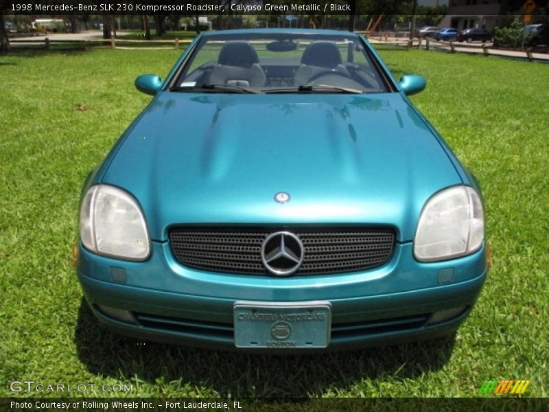 Calypso Green Metallic / Black 1998 Mercedes-Benz SLK 230 Kompressor Roadster