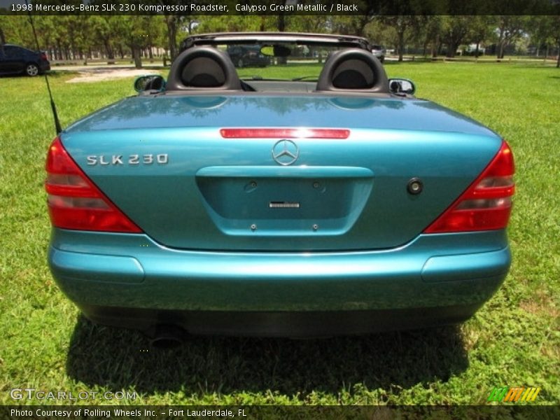 Calypso Green Metallic / Black 1998 Mercedes-Benz SLK 230 Kompressor Roadster