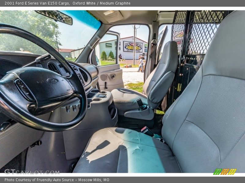 Oxford White / Medium Graphite 2001 Ford E Series Van E150 Cargo