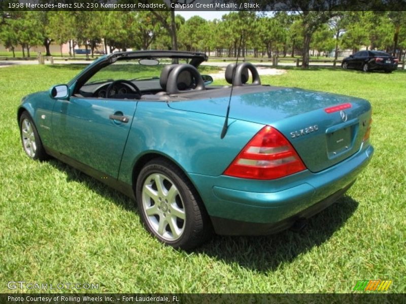 Calypso Green Metallic / Black 1998 Mercedes-Benz SLK 230 Kompressor Roadster