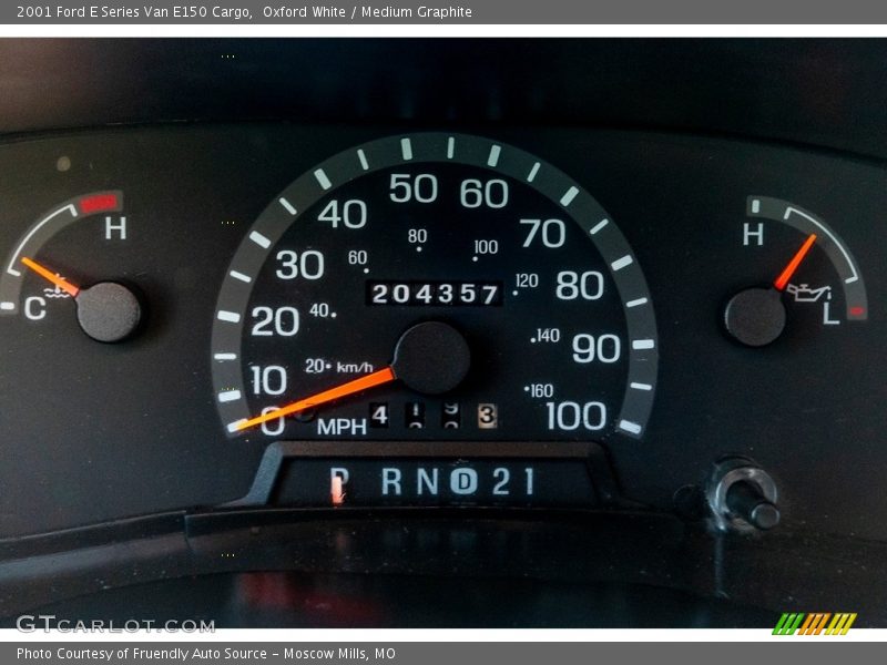 Oxford White / Medium Graphite 2001 Ford E Series Van E150 Cargo