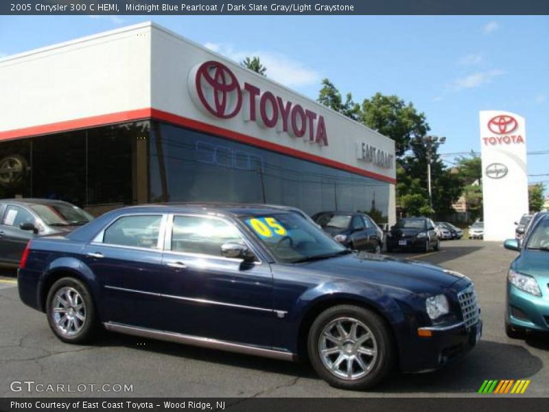Midnight Blue Pearlcoat / Dark Slate Gray/Light Graystone 2005 Chrysler 300 C HEMI