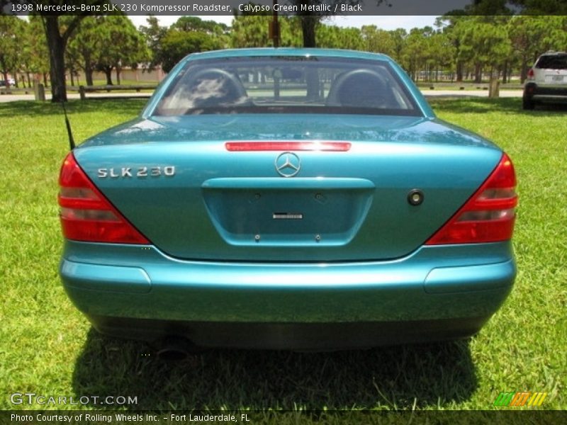 Calypso Green Metallic / Black 1998 Mercedes-Benz SLK 230 Kompressor Roadster