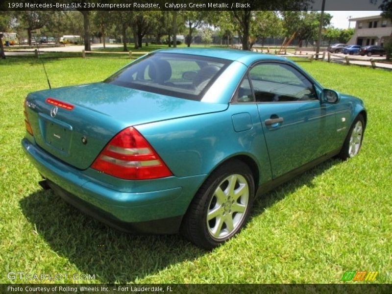 Calypso Green Metallic / Black 1998 Mercedes-Benz SLK 230 Kompressor Roadster