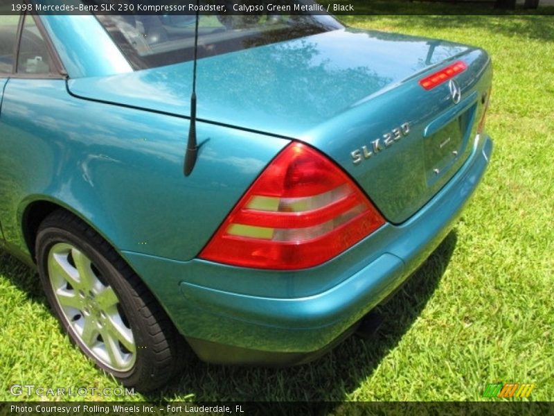 Calypso Green Metallic / Black 1998 Mercedes-Benz SLK 230 Kompressor Roadster