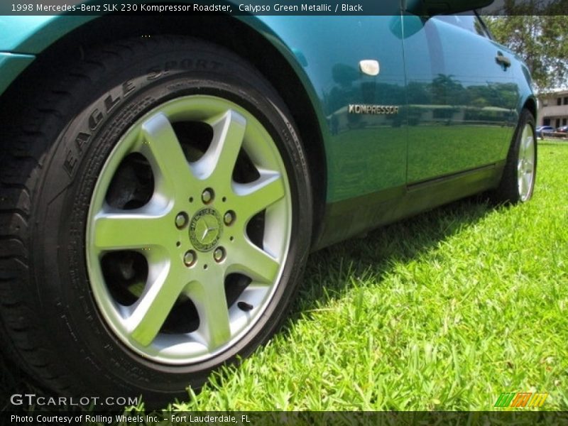 Calypso Green Metallic / Black 1998 Mercedes-Benz SLK 230 Kompressor Roadster